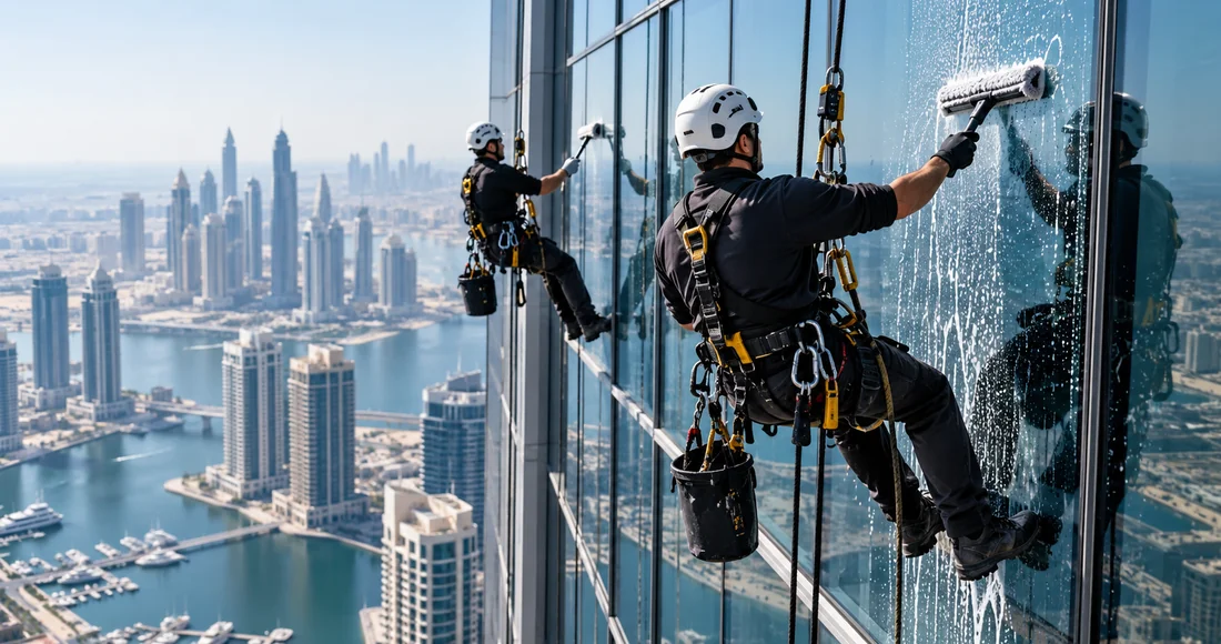 Illustrative specialist facade maintenance work