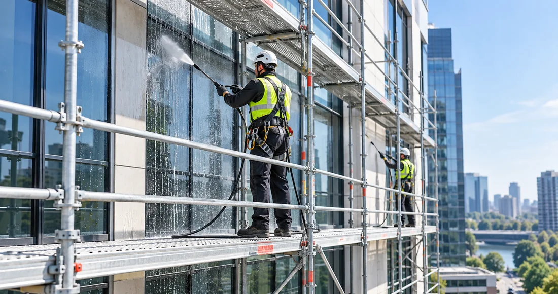 Illustrative specialist facade maintenance work