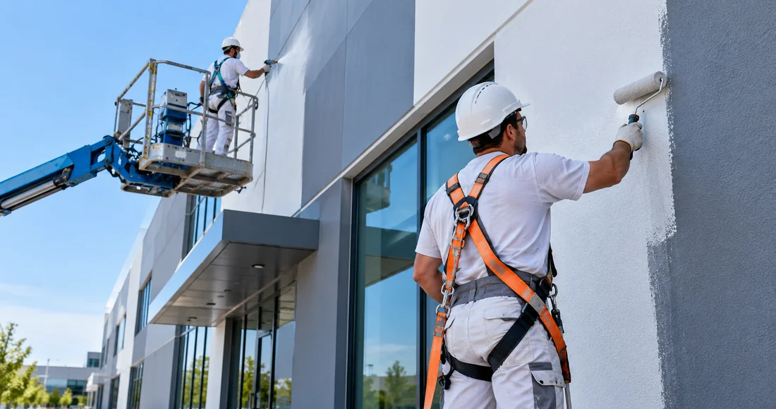 Illustrative specialist facade maintenance work