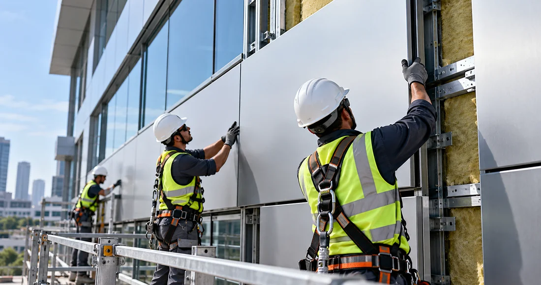 Illustration of aluminum cladding replacement
